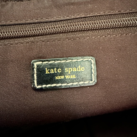 Kate Spade Dot Noel Computer Bag in Brown and Cream - Picture 4 of 5